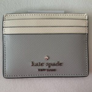 Kate Spade | Cardholder | Blue Silver Colorblock | NWT